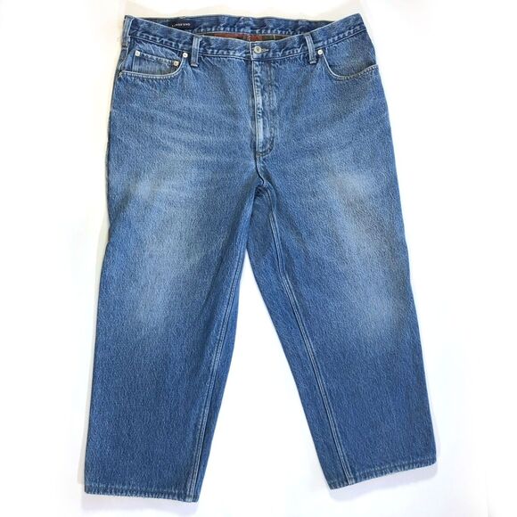 Lands' End Blue Denim Men's Jeans 100% Cotton Size 40 - Picture 1 of 9